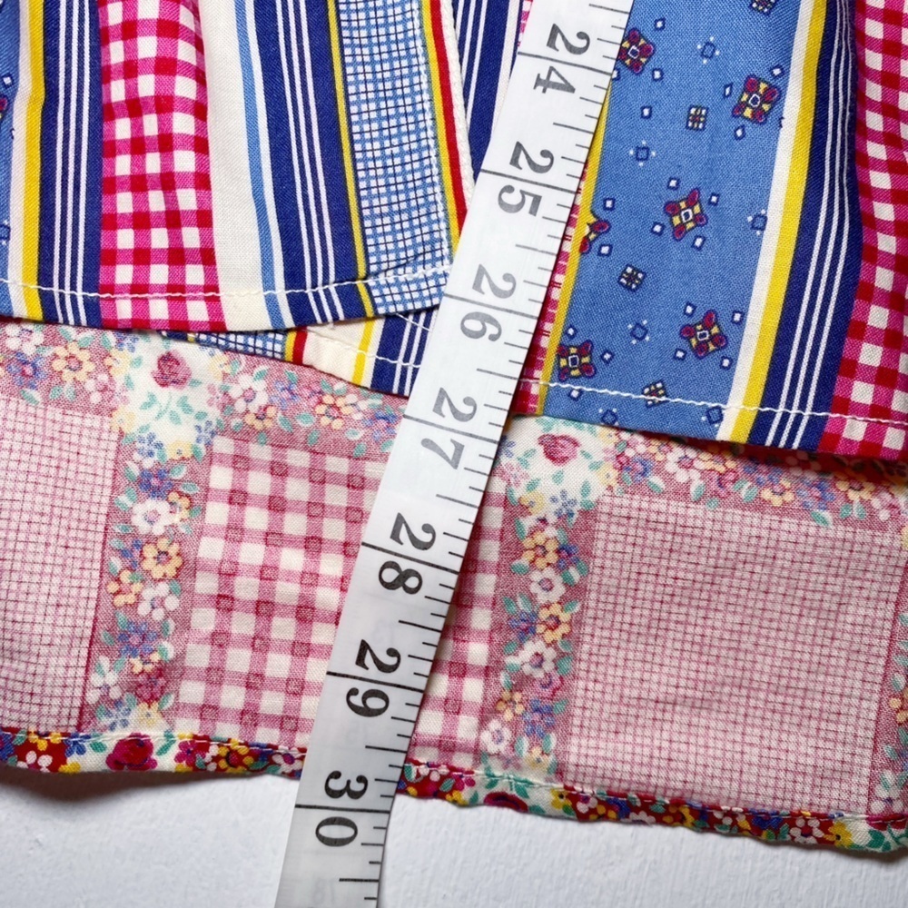 LizWear Vintage Colorful Multi Pattern Button Down Shirt with Pearl Snaps - Picture 12 of 16
